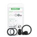 Stethoscope Replacement Parts Kit - Diaphragm & Ear Tips Compatible with Littmann Cardiology & Classic - Adult & Pediatric - Black - Buy Online on SooperMarket.com