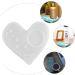 NUOBESTY 3pcs Coaster Mold Silicone Molds Heart Silicone Zip Pull Crystal Epoxy Mold Crafts Heart-shaped Whitex3pcs 13.6X13CMx3pcs - Buy Online on SooperMarket.com