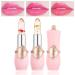 QIUFSSE 2PCS Crystal Jelly Flower Lipstick Labiales Magicos Moisturizer Magic Lipstick Long Lasting Nutritious Lip Balm Color Changing Lipstick Kawaii Makeup Clear Lipstick With Flower Inside Set-B