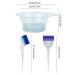 WSimily 11 Pcs Hair Dye Coloring Kit - Professional Salon Tools for DIY Hair Coloring - Mixing Bowl, Brushes, Bleaching Kit, Ear Muffs - Blue - Buy Online on SooperMarket.com