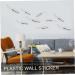 Cabilock Supplies Plastic Cm Plating Accessories DIY Wall Surface Decor Abs Silver Fish Abstract Mirror 13x3 cm Silver - Buy Online on SooperMarket.com