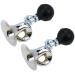 AUTUT 2 Pcs Bugle Horn Retro Clown Horn Kids Bike Horn Metal Air Horn with Squeeze Bulb for Bicycle, Golf Cart