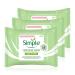 Simple Kind To Skin 25 Cleansing Facial Wipes (3 pack) 25 Count (Pack of 3)