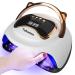UV LED Nail Lamp Newest 120W Fast Curing Gel UV Light for Nails with 4 Timer LCD Display Auto Sensor Portable Large Space. Professional Nail Light for Gel Nail Polish at Home Salon