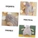 Shop Cabilock Baby Comfort Towel & Soothing Toys for Newborns | Calming Gray Doll 30x15cm | International Shipping Available - Buy Online on SooperMarket.com