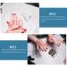 Lurrose 3 Sets Nail Art Silicone Stamp Kit - French Tip Nail Printer & Seal with Frosted Scraper for Perfect Manicures - International Shipping Available - Buy Online on SooperMarket.com
