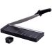 TIANSE Paper Trimmer-12 8 to 12 Sheet Capacity, Paper Cutter Guillotine- with Safety Blade Lock Heavy Duty Metal Base Paper Cutting Board for Home, Office,School-Black