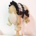 JSGHGDF Japanese Maid Cosplay Headdress Ruffled owknot Hairband Sweet Floral Lace Ribbon Party Hair Accessory White - Buy Online on SooperMarket.com