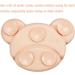 PandaEar Silicone Suction Plate Toddler Set | BPA-Free Divided Baby Food Plate with Spoon and Fork | Dishwasher & Microwave Safe | Bear Shape (Pink) - Buy Online on SooperMarket.com