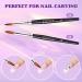JOSLOVE Kolinsky Acrylic Nail Brush 2PCS Set - Size 8 | Pure Sable Hair, Wooden Handle for Acrylic Powder Application - Buy Online on SooperMarket.com