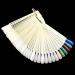 2 Sets Coffin Ballerina Fan Shape Nail Art Tips Display with Metal Split Ring Holder - NT082 (Natural) - Buy Online on SooperMarket.com