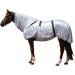 RL24 Eczema Ceiling for Horses - Silver Gray | Insect Protection Fine-Meshed Tissue Double Front Closure & Leg Cords | 115cm Outdoor Ceiling - Buy Online on SooperMarket.com