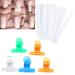 Rotekt 10pcs Nail Extension Fiberglass Manicure Extend Form Acrylic Tips + 5pcs Nail Art Clamps