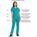 Cherokee Women's V-Neck Scrubs Top | Shirttail Hem | XL | Navy WW601 - Buy Online on SooperMarket.com