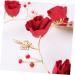 minkissy Red Headband Bridal Head Headgear Miss Nationality Accessories Red - Buy Online on SooperMarket.com