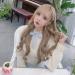Buy Realistic Long Curly Wig for Women - Cute Gray & Light Pink Big Wave with Bangs - Natural Fluffy Hairstyle - International Shipping Available - Buy Online on SooperMarket.com