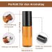 Voarge 24x 5ml Empty Glass Roll-On Bottles - Brown Amber for Essential Oils Lotions & Perfumes - Perfect for Travel - Buy Online on SooperMarket.com