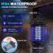Electric Bug Zapper Mosquito Killer IPX4 Waterproof Insect Killer 3200V Insect Fly Trap Bug Killer Fly Zapper for Indoor Outdoor Backyard Patio Home - Buy Online on SooperMarket.com