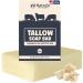 Beef Tallow Soap Bar All Natural Grass Fed Tallow Soap Unscented Moisturizing Face & Body Wash Great for Eczema Dry Itchy Sensitive Skin Handcrafted Bath Soap for Adults Kids Made in USA