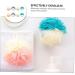 Healeved 8pcs Color Matching Bath Ball Body Scrubber Set - Natural Bath Sponges for Men and Women - Shower Poufs and Body Scrub Mitt - Buy Online on SooperMarket.com