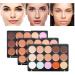 FantasyDay 15 Colors Cream Contour Concealer Palette + Brush for Full Coverage and Correcting Dark Circles Acne Blemishes - Buy Online on SooperMarket.com