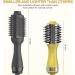 Travel Blow Dryer Brush - Dual Voltage Compact Mini Hot Air Brush for Portable Styling | 2-Inch One Step Hair Dryer & Volumizer - Buy Online on SooperMarket.com