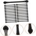 CANIGHT 25 Pcs Double Ended Eye Shadow Stick Lip Balm Brush Tool Eyeshadow Applicator Black Plastic - Buy Online on SooperMarket.com