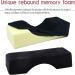 Black Eyelash Extension Pillow - U Shape Neck Pillow for Beauty Salons | Comfortable Foam Velvet Pillowcase - Buy Online on SooperMarket.com