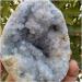 Collection Natural Clean Blue Spar Hole Geode Crystal Quartz Gemstone Stunning Healing - Buy Online on SooperMarket.com