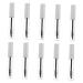 PLAFOPE 10pcs Eyelash Tube Eyelash Mascara Eyelash Brush Tubes Clear Mascara Tube Cosmetic White Plastic