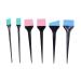 6pcs Hair Dye Applicator Brushes Silicone Hair Dye Brush Soft Bristles Hair Coloring Kit Hair Bleach Tinting Diy Tool for Home Barber Shop Salon