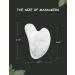 Rose Quartz Gua Sha Tool for Face Massage and Lymphatic Drainage - HANABEE Facial Beauty Tool (White) - Buy Online on SooperMarket.com