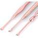 3pcs Stainless Steel Earpick Set - Double Ended Wax Remover & Cleaner Curette Spoon - Buy Online on SooperMarket.com