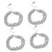 PACKOVE 4pcs Rhinestone Bracelet Charm Bracelets for Girls Bracelet for Charms Girls Bracelet Link Charm Bracelet Delicate Bracelet Personalized Bracelet Alloy Wrist Miss Jewelry