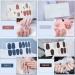 Glitter Purple Silver Floral Nail Stickers - 16 Sheets, Self-Adhesive Wraps for Women and Girls - Buy Online on SooperMarket.com