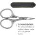 GERMANIKURE Tower Point Cuticle Scissors - Self-Sharpening FINOX22 Titanium Coated Stainless Steel - Professional Manicure Tools - Leather Case - Made in Solingen Germany - Buy Online on SooperMarket.com