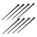 BELLIFFY 12pcs Eyeliner Brush Eye Shadow Brush Flat Liner Brush Eyeliner Makeup Tool Concealer Brush 15.5x1.2x0.6cm Black