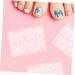 Gogogmee 20 Sheets Nail Stickers for Nail Art False Toenails for Big Toe Nail Adhesive Tabs Nail Glue Tabs Press on Sticky Tabs Sticky Nail Tabs Glue on Nails Medium Length Nail Sticky Tabs - Buy Online on SooperMarket.com