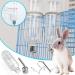 JVHLOV Rodent Water Bottle Hamster Water Bottle Hanging Rodent Drinker No Drips for Small Animal Squirrel Rabbit Chinchilla Guinea Pig Hamster Golden Bear (Clear 180ml*2) - Buy Online on SooperMarket.com