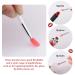 Newtay 20 Pcs Silicone Lip Brush Covers and Brushes for Lipsticks, Lip Gloss, Balm - Pink/White - Buy Online on SooperMarket.com