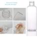 Lufevrm Travel Bottles Set - 4 Leakproof 100ml Refillable Spray & Pump Bottles with Transparent Bag for Shampoo & Perfume - Ideal for International Travel - Buy Online on SooperMarket.com