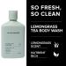 Blind Barber Lemongrass Tea Body Wash for Men - Sulfate-Free, Clean & Hydrating - 12oz - Buy Online on SooperMarket.com