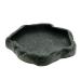 Uotyle Reptile Feeding Bowl Crawler Pet Feeding Round bowl Food Water Non-toxic Resin Dish Suitable for Reptile Turtle Tortoise Scorpion Lizard Crabs Pets Supplies Cyan Small