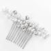Brishow Crystal Bride Wedding Hair Comb - Pearl Bridal Hair Accessories (Silver) - Buy Online on SooperMarket.com
