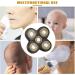 Replacement Shaver Blade Heads - 5 Heads Electric Razor for Beard & Face - Easy Install (Black+Gold) - Buy Online on SooperMarket.com