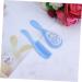 Newborn Baby Hair Brush & Comb Set - Soft Infant Scalp Massage Brushes in Blue - Size 1 - Buy Online on SooperMarket.com