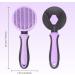 FYY Self Cleaning Dog and Cat Brush for Shedding - Pet Slicker Brush for Long or Short Haired Dogs and Cats - Grooming Supplies in Purple - Buy Online on SooperMarket.com
