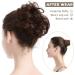 PORSMEER Messy Hair Buns Extensions- Curly Wavy Updo Scrunchies for Women, Medium Brown - Buy Online on SooperMarket.com