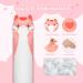 Mewaii 130cm Kawaii Long Cat Plush Pillow - Soft Pink Cuddly Toy & Stuffed Animal Gift - Buy Online on SooperMarket.com