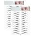 DKAF 2 Pcs 3D Hair-Like Authentic Eyebrows  Waterproof Imitation Ecological Natural Tattoo Eyebrow Stickers  Grooming Shaping Brow Shaper Makeup Eyebrow Transfer-E16 H-E16